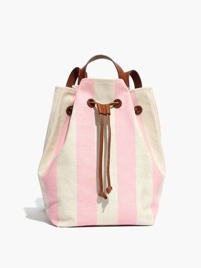 MADEWELL- The Canvas Somerset Backpack in Stripe